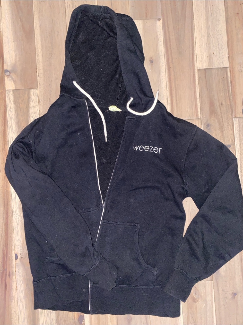 Weezer Black Zip-Up Hoodie